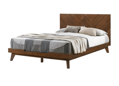 Brown Wood California King Bed