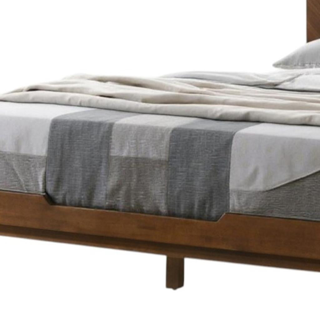 Brown Wood California King Bed