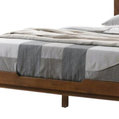 Brown Wood California King Bed