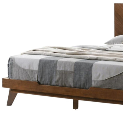 Brown Wood California King Bed