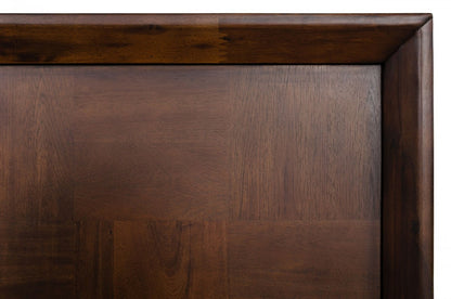 Brown Wood Queen Bed