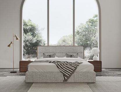 Hammond Gray Upholstered Bed Frame