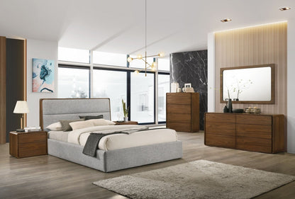 Hammond Gray Upholstered Bed Frame