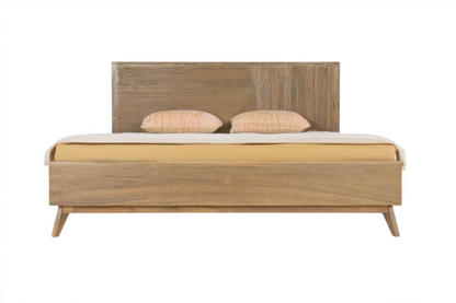Natural Wood King Bed