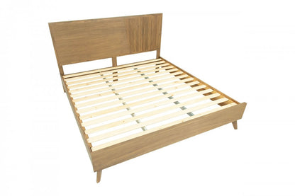 Natural Wood King Bed
