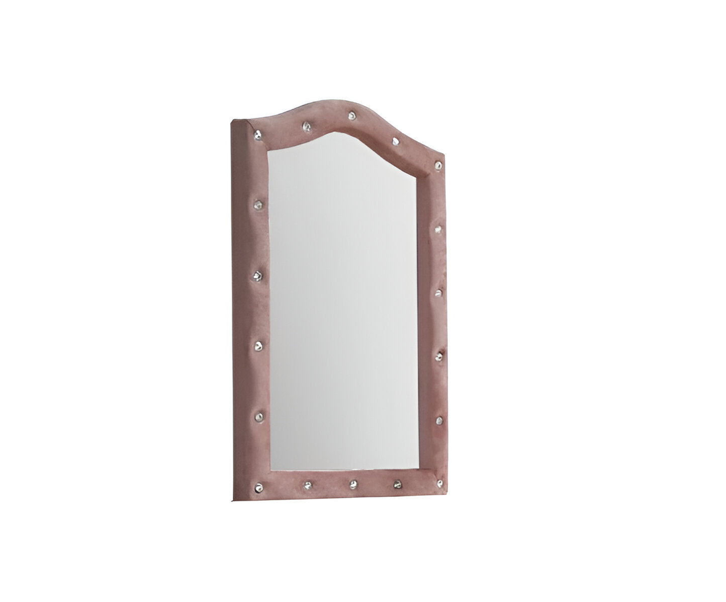 Pink Abstract Wood Framed Mounted Dresser Mirror