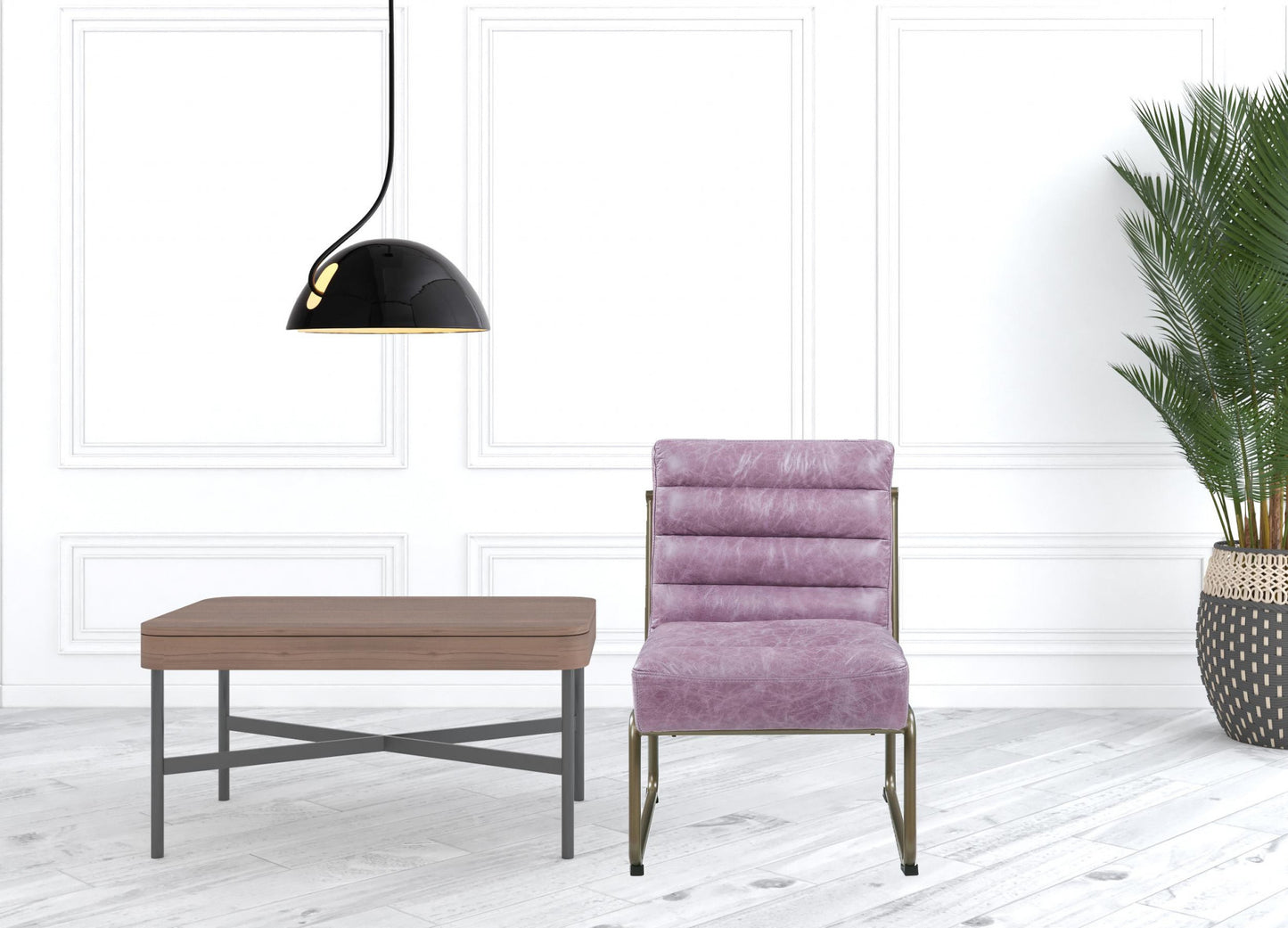 Wisteria Top Grain Leather Chair