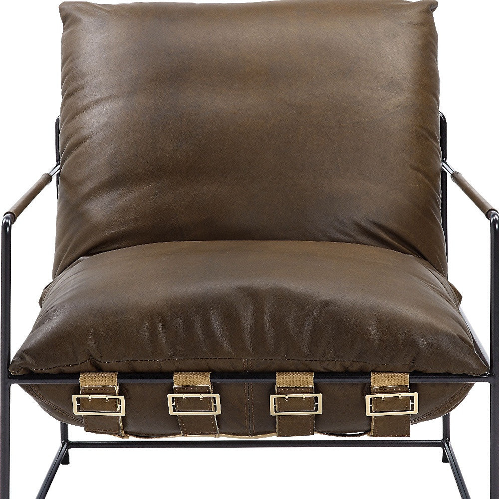 Jaxson Top Grain Leather Lounge Chair