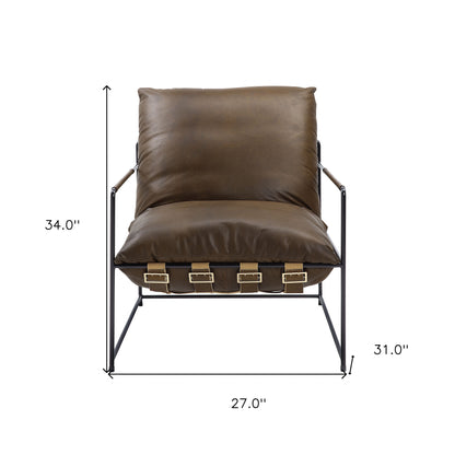 Jaxson Top Grain Leather Lounge Chair