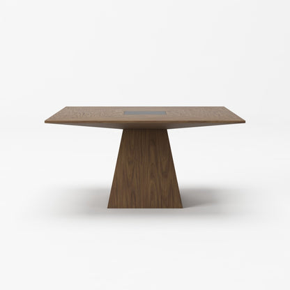 Walnut Square Solid Manufactured Wood Dining Table