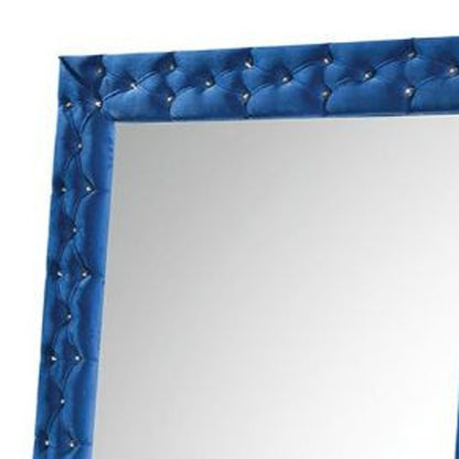 Blue Square Large Accent Mirror