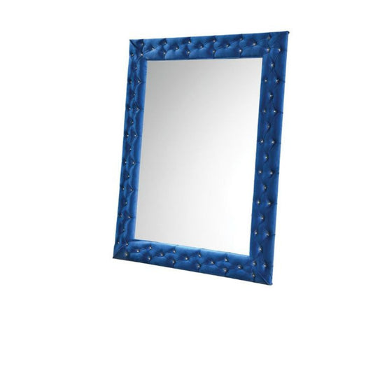 Blue Square Large Accent Mirror