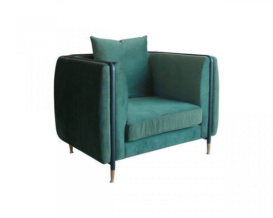 Ezra Green Velvet Arm Chair