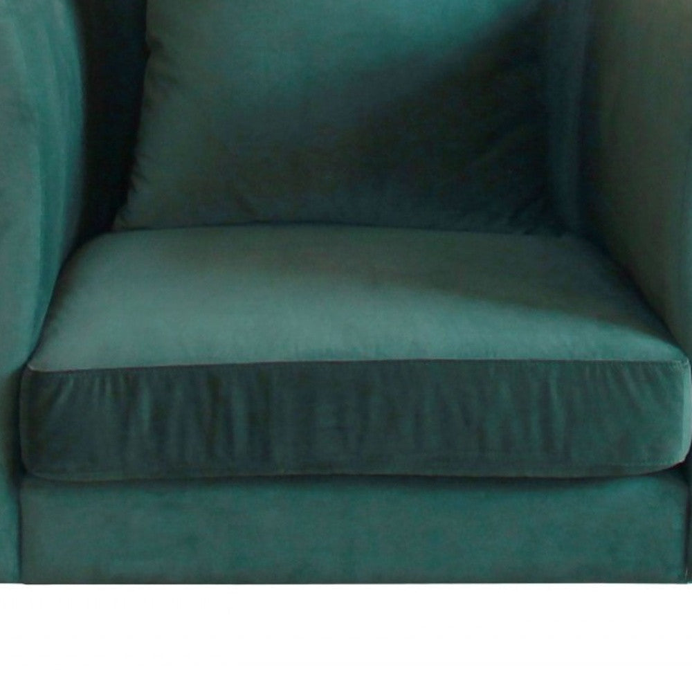 Ezra Green Velvet Arm Chair