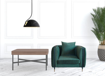 Ezra Green Velvet Arm Chair