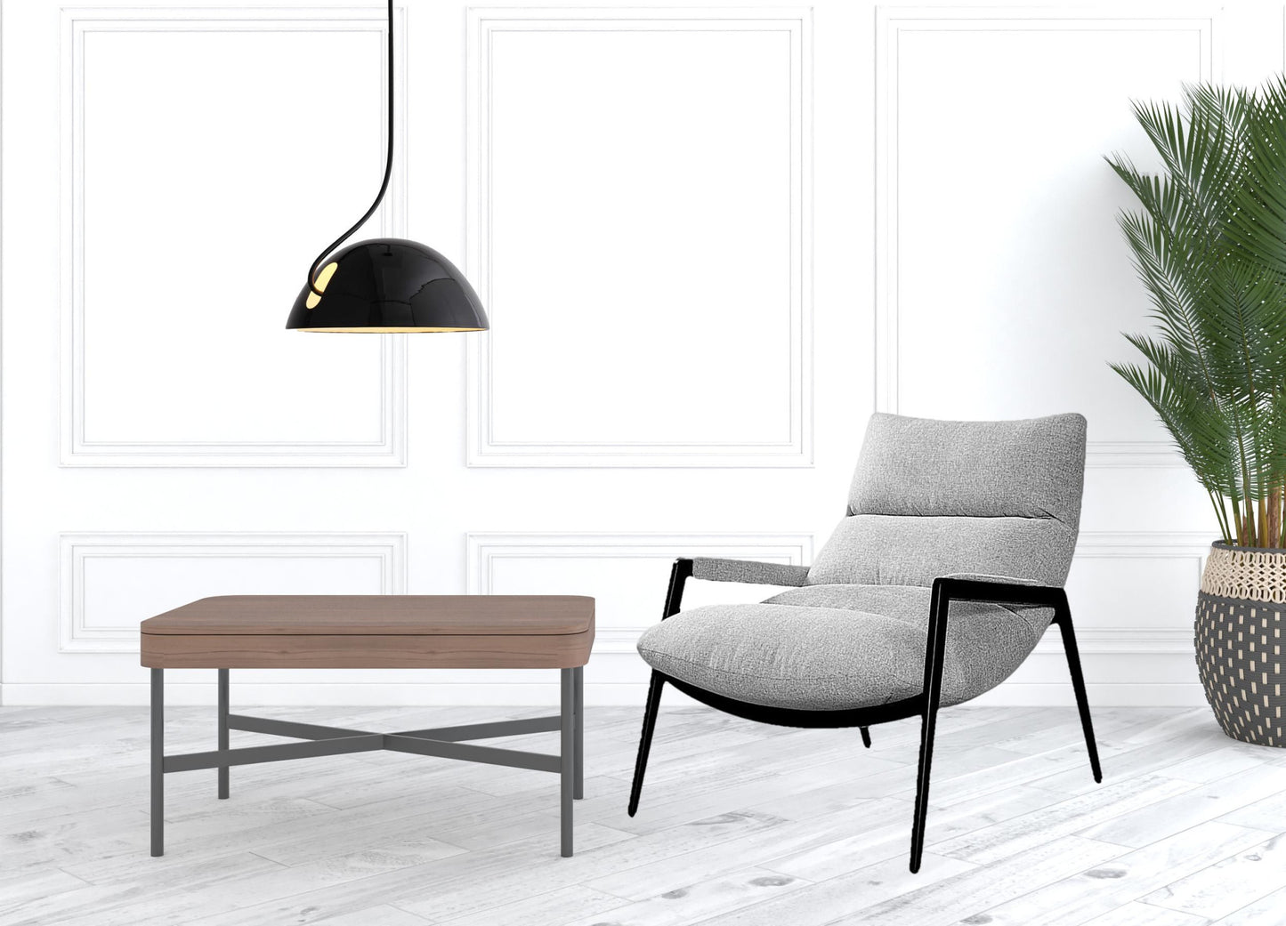 Gray Connor Arm Chair