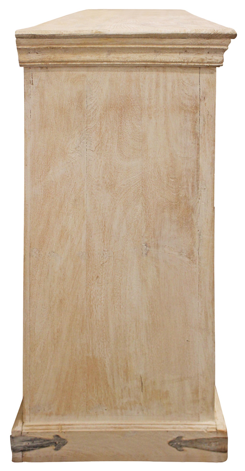 Beige Solid Wood Sideboard w/ 4 Doors