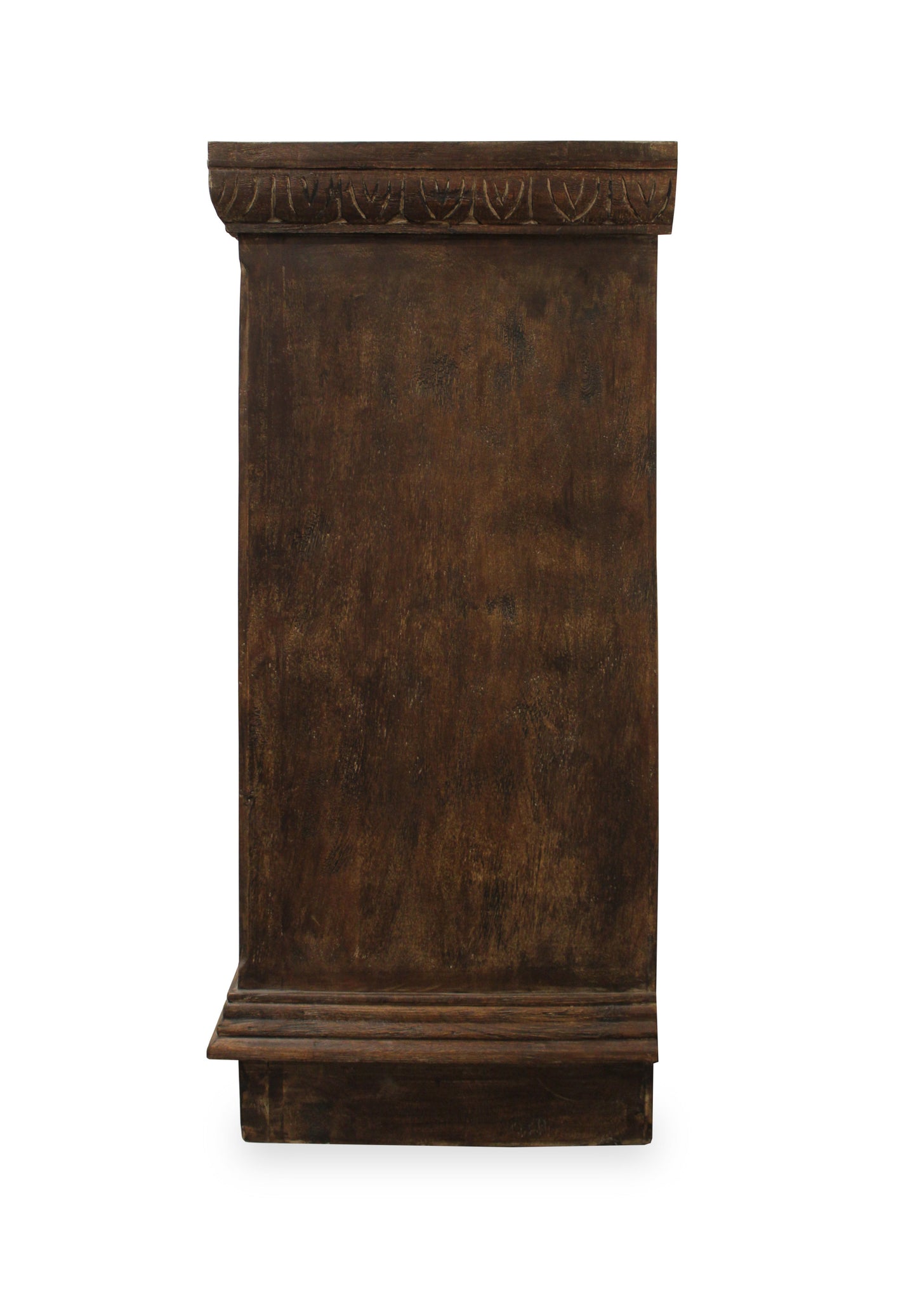 Brown Solid Wood Sideboard w/ 4 Doors