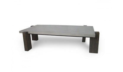 Walnut & Dark Grey Concrete Coffee Table