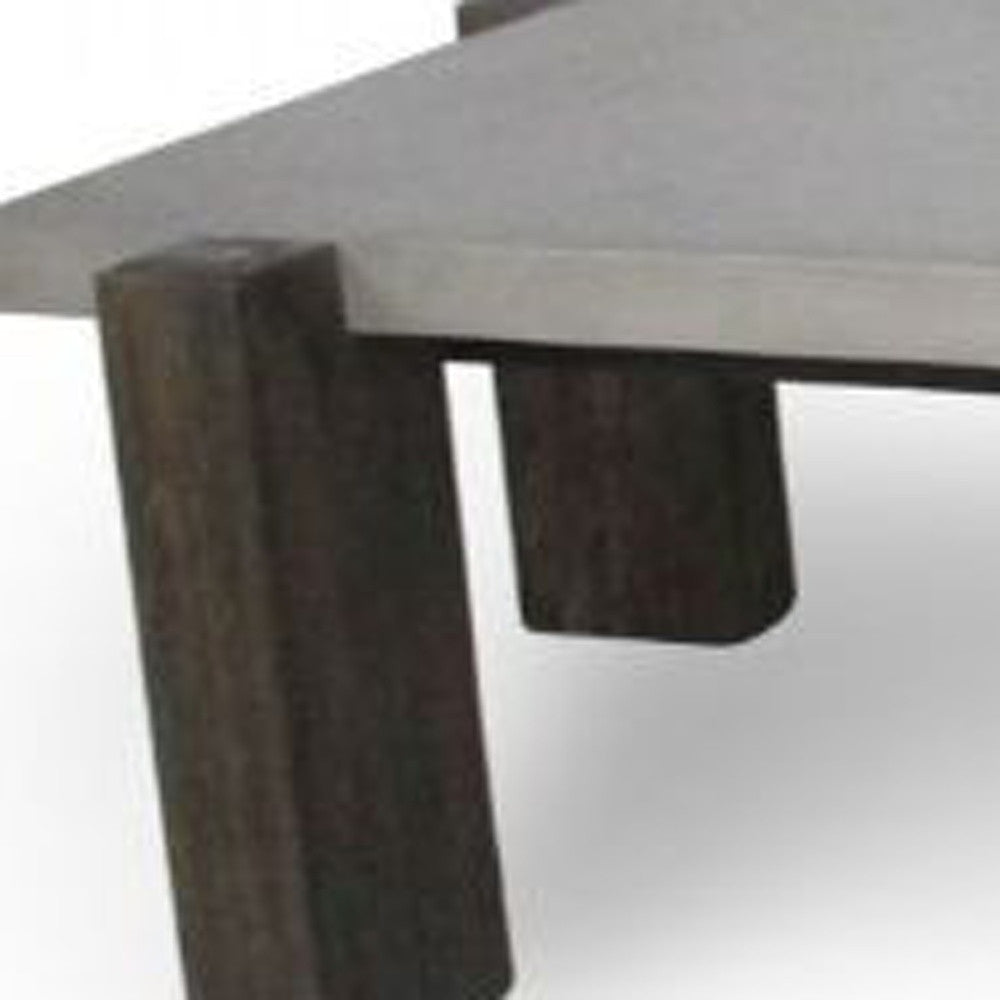 Walnut & Dark Grey Concrete Coffee Table