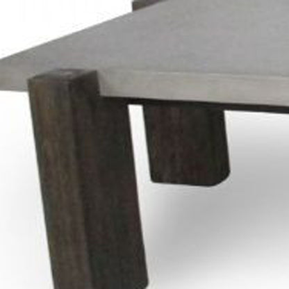 Walnut & Dark Grey Concrete Coffee Table