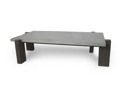 Walnut & Dark Grey Concrete Coffee Table