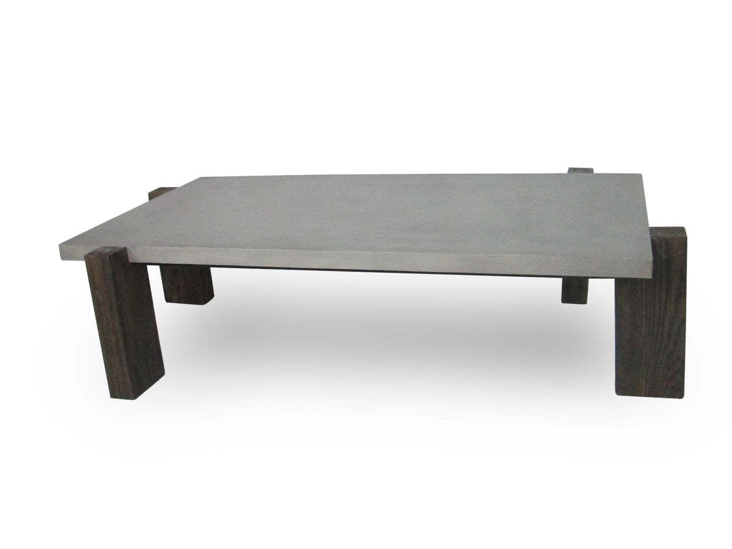 Walnut & Dark Grey Concrete Coffee Table