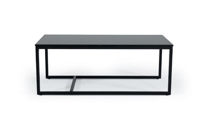 Black & Black Marble Stone Coffee Table