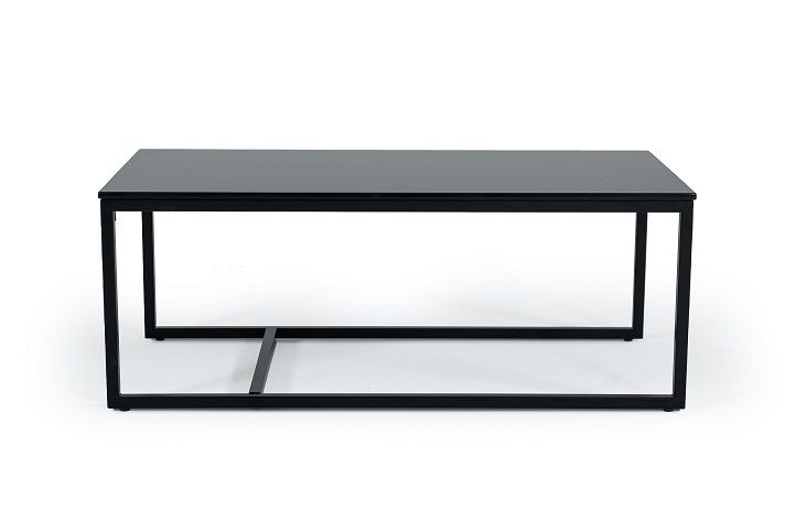 Black & Black Marble Stone Coffee Table