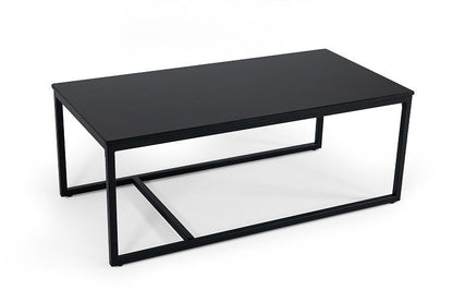 Black & Black Marble Stone Coffee Table