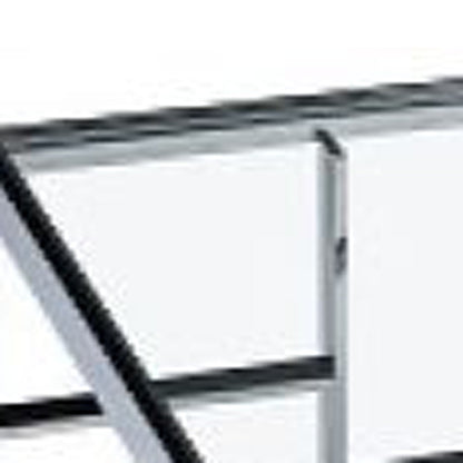 Silver & Clear Glass Coffee Table