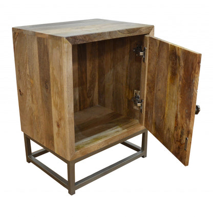 Natural Solid Wood Nightstand