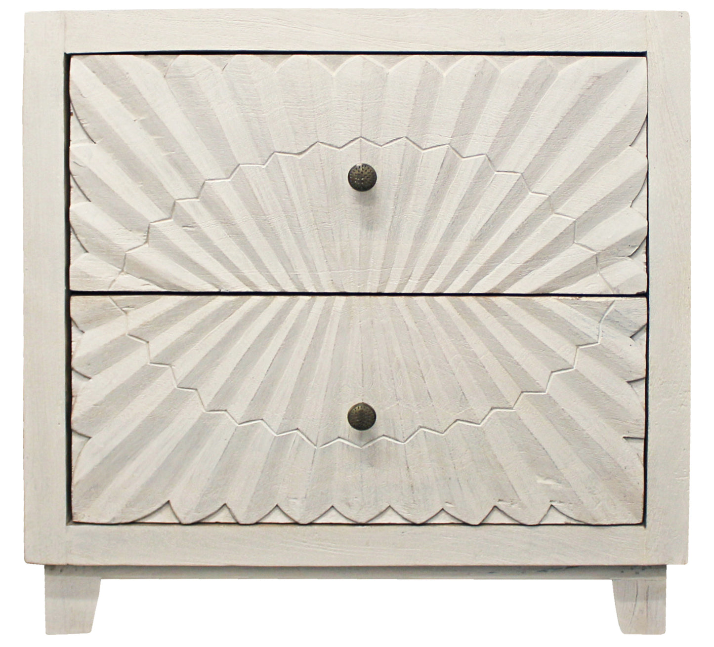 Ivory 2 Drawer Nightstand