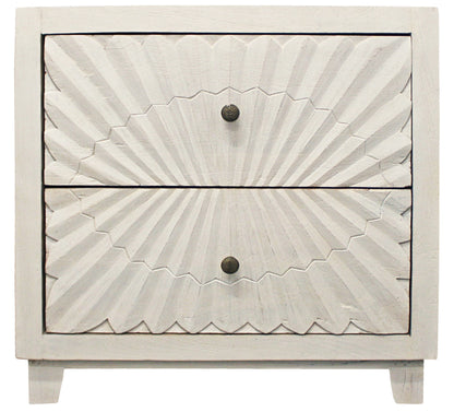 Ivory 2 Drawer Nightstand