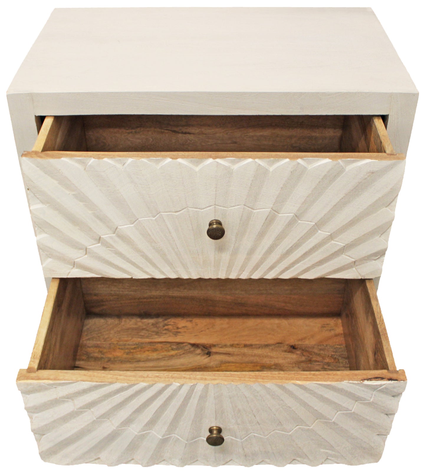 Ivory 2 Drawer Nightstand