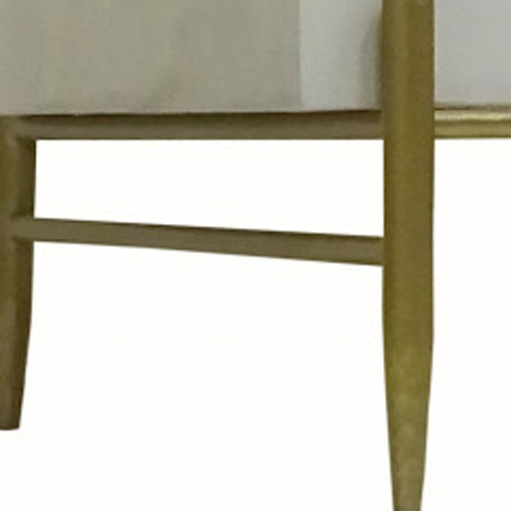 White 2 Drawer Nightstand