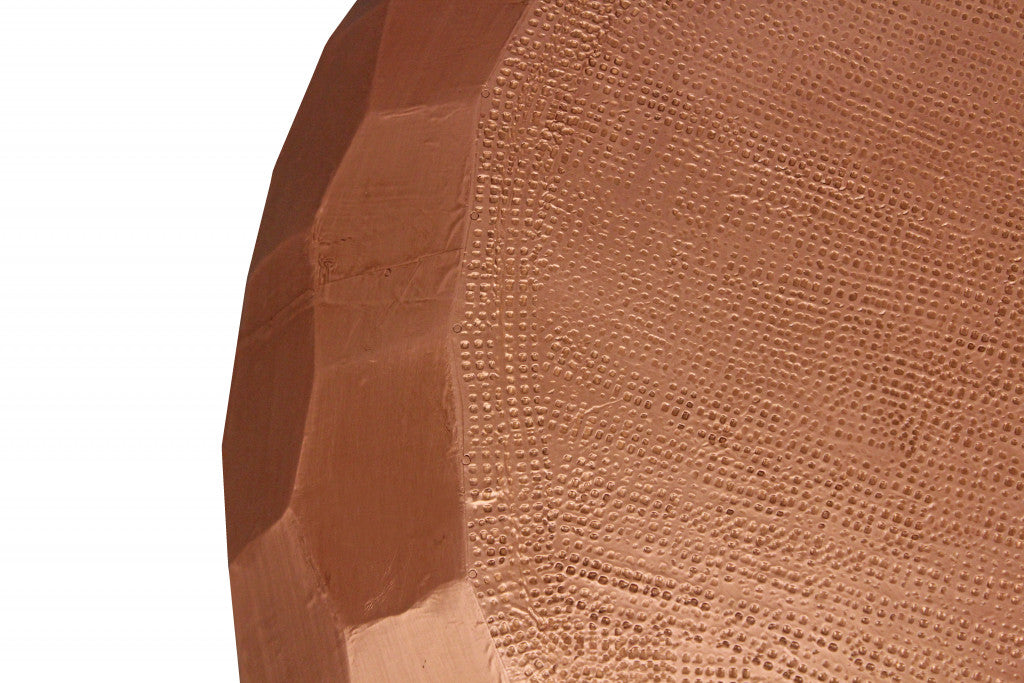 Copper Iron Hexagon Drum Drum Coffee Table image 5
