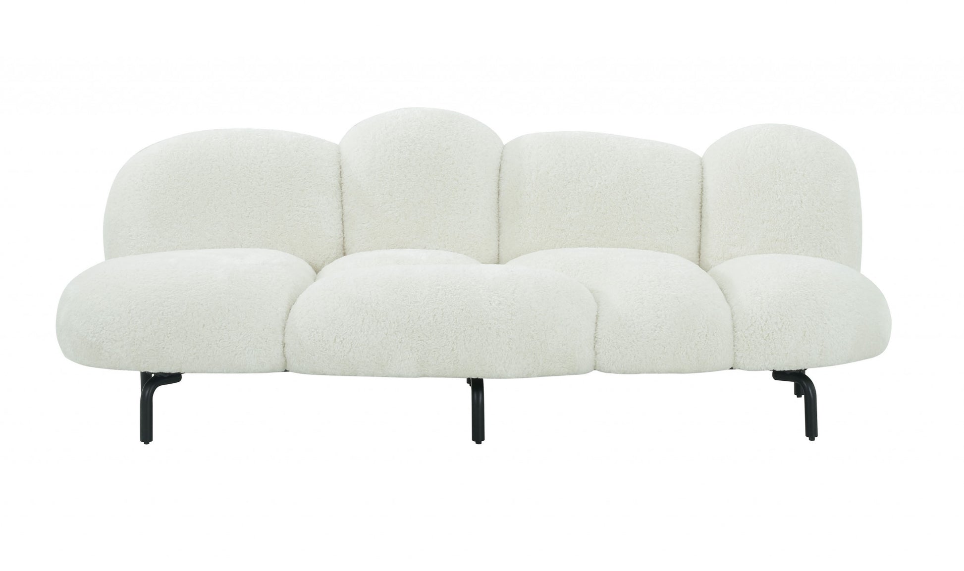 White Sofa With Black Legs