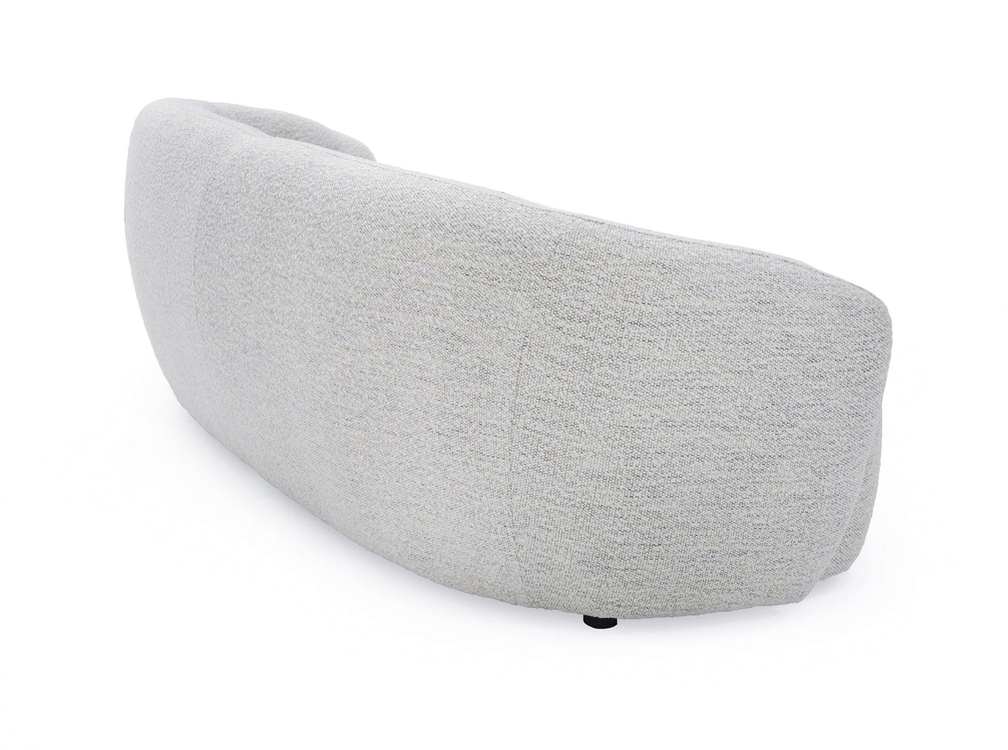 Off White Fabric Sofa With Black Legs