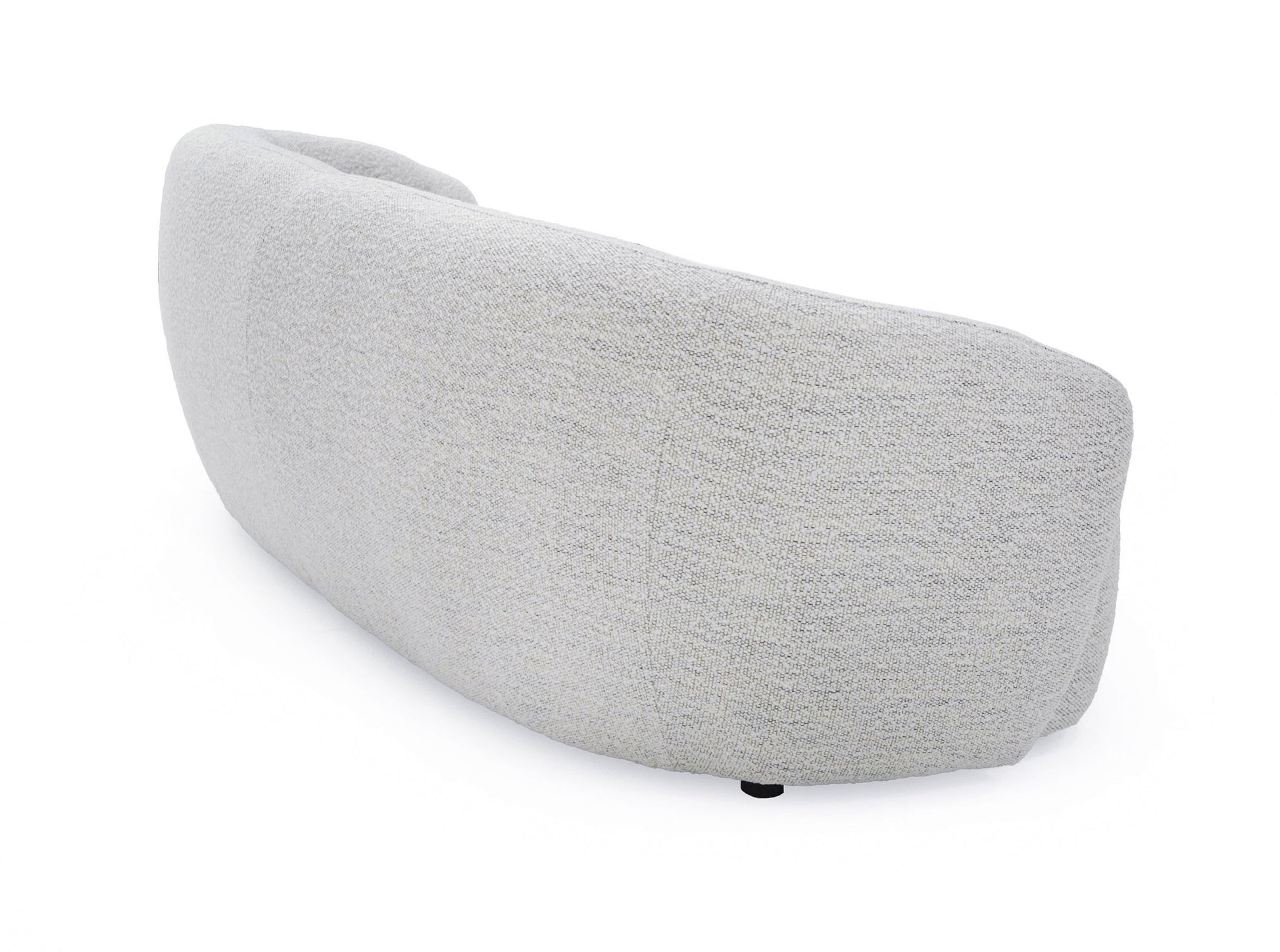 Off White Fabric Sofa With Black Legs