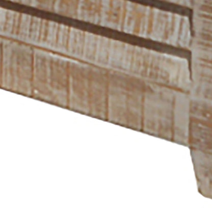 Gray Wash Solid Wood Square Distressed Lift Top Coffee Table