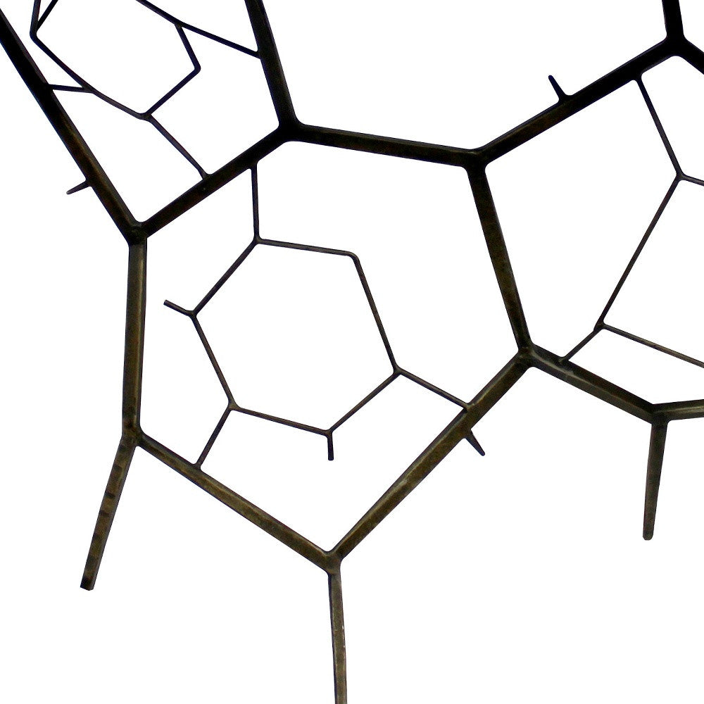 Black Stone Abstract Console Table