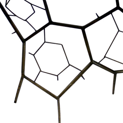 Black Stone Abstract Console Table