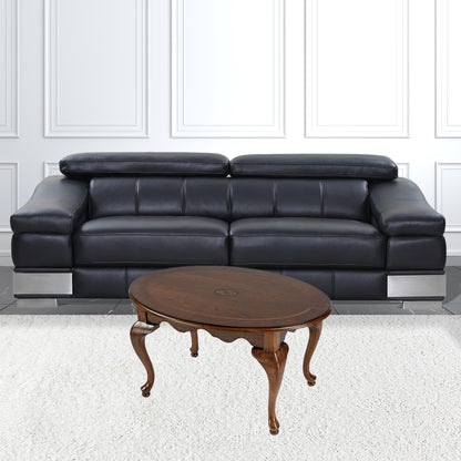 Olive Ash Oval Distressed Coffee Table