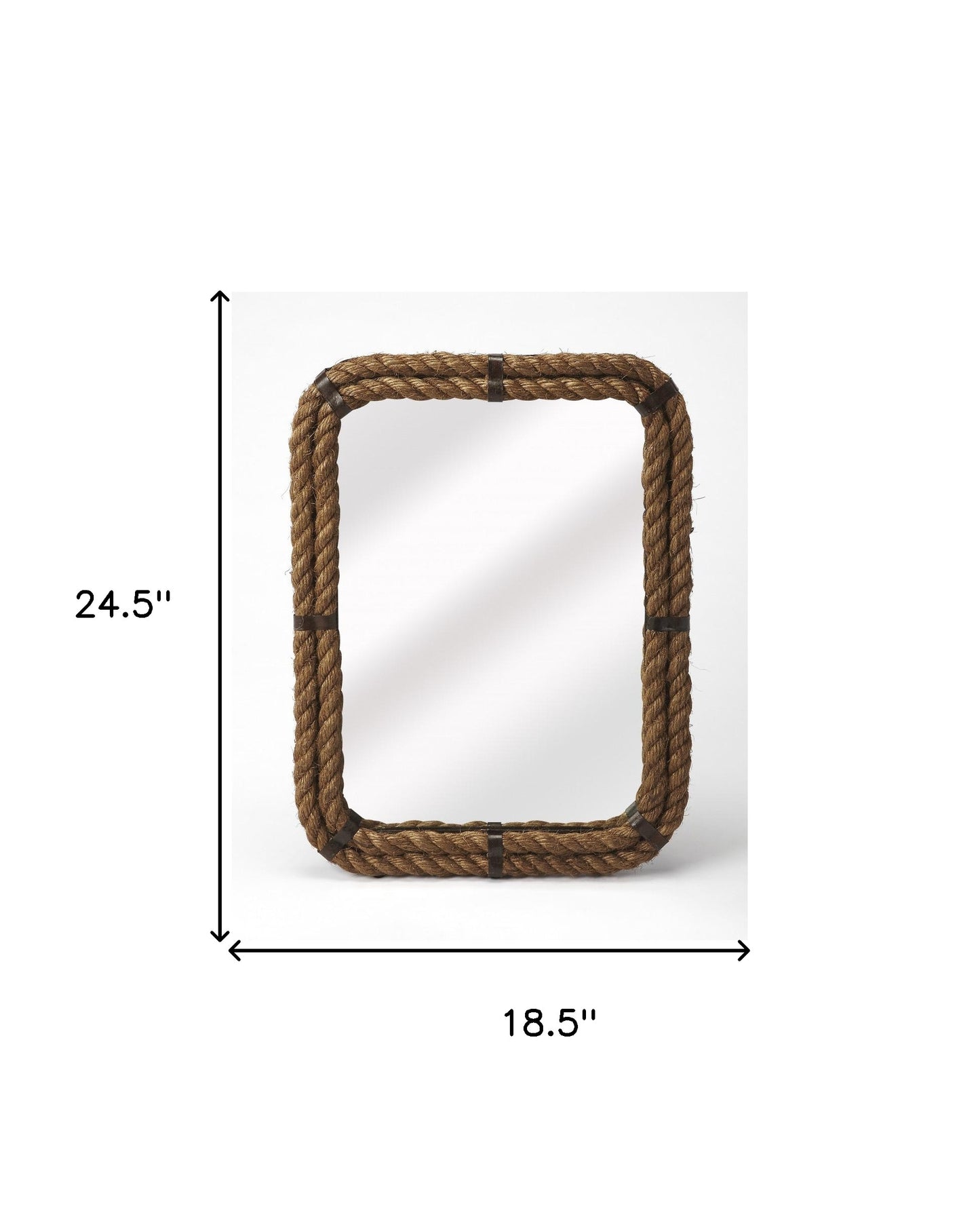 Brown Rope Accent Mirror