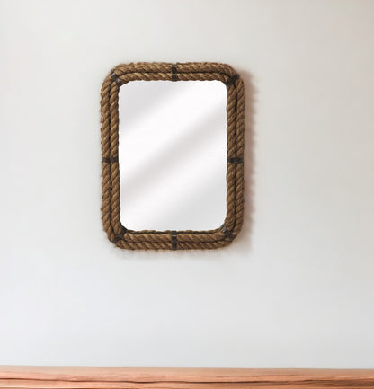 Brown Rope Accent Mirror