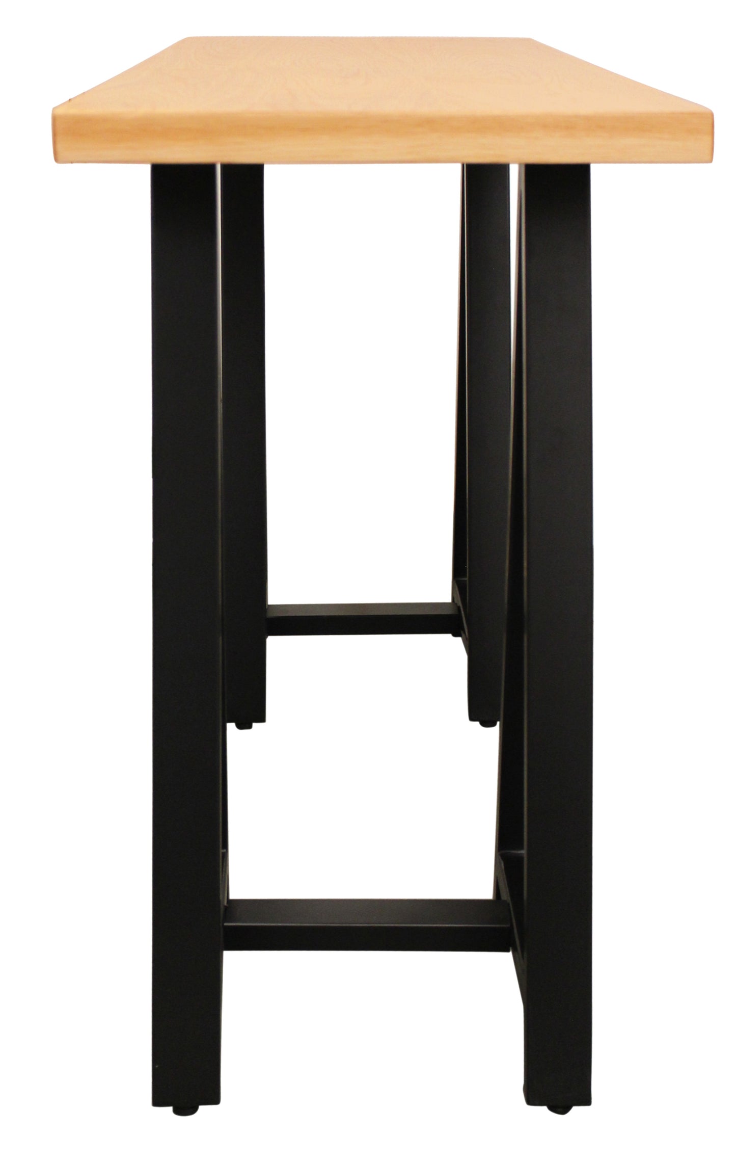Natural Black Solid Wood A Frame Console Table