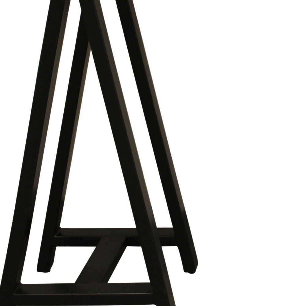 Natural Black Solid Wood A Frame Console Table