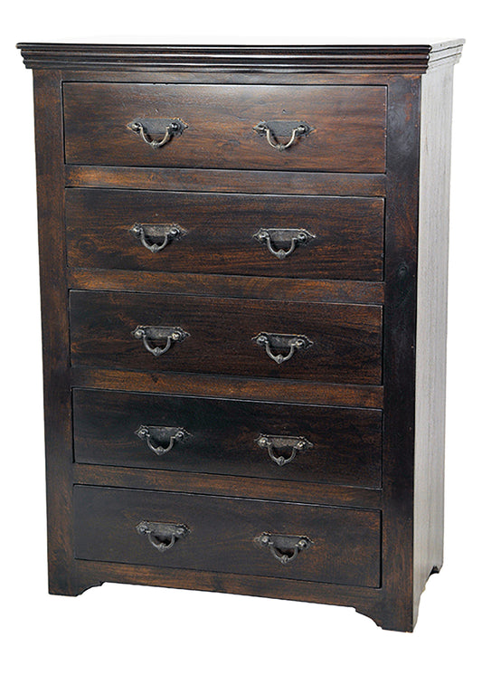 Walnut Solid Wood 6-Drawer Double Dresser