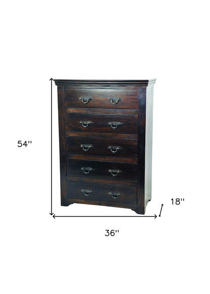 Walnut Solid Wood 6-Drawer Double Dresser